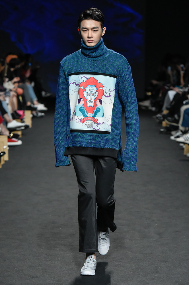 16 F/W ROMEO BLUE KNIT PULL OVER